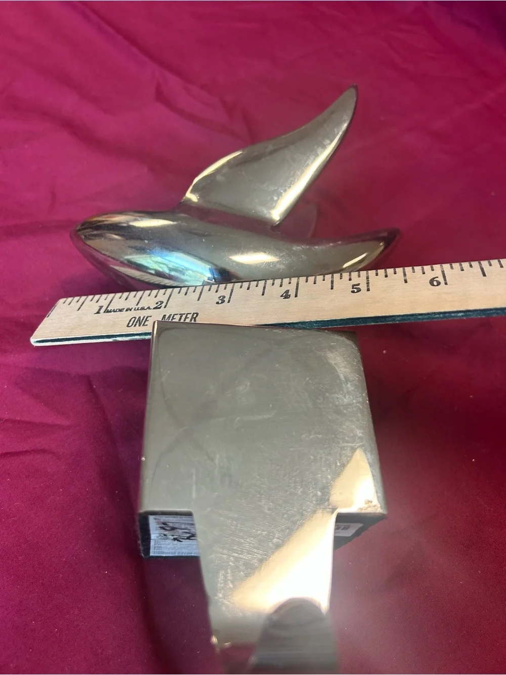 Crate & Barrel Silver Dove Hanger